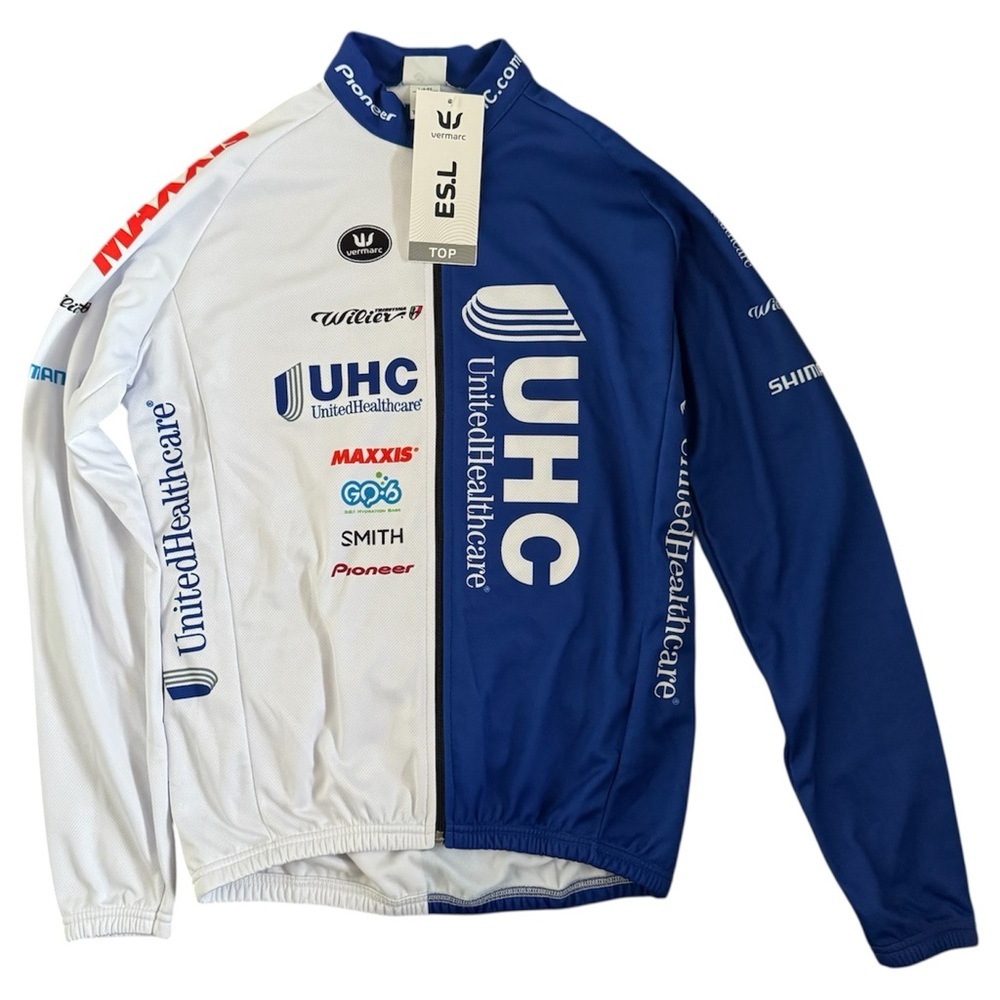 NWT Vermarc Men’s WindTex ES.L Cycling Jersey Long Sleeve Made Belgium Size L